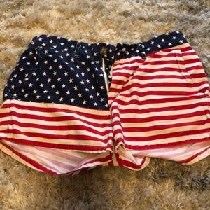 Chubies American flag shorts